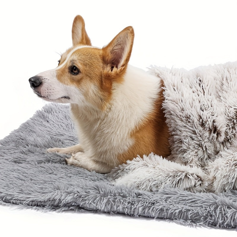 Double Layer Plush Pet Mat - Comfortable Mattress For All Seasons, Non Slip Nest, Large, Medium, And Small Dog Mats, Cat Blankets, And Puppy Blankets, Light Gray, Khaki, Gradient Coffee Light, Pink