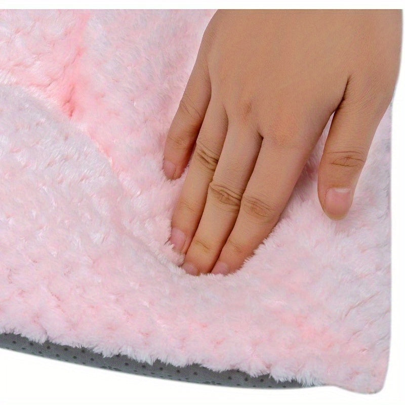 Fuzzy Deluxe Pet Bed - Super Plush Dog & Cat Bed with Soft Pink Faux Fur, Machine Washable & Dryer Friendly, 15x23 Inch, No Assembly Needed for Small Dogs & Cats, Cozy Indoor/Outdoor Use, Pet Bed for Dogs, Indoor Pet Bed, Cozy Pet Bed, Plush Pet Bed