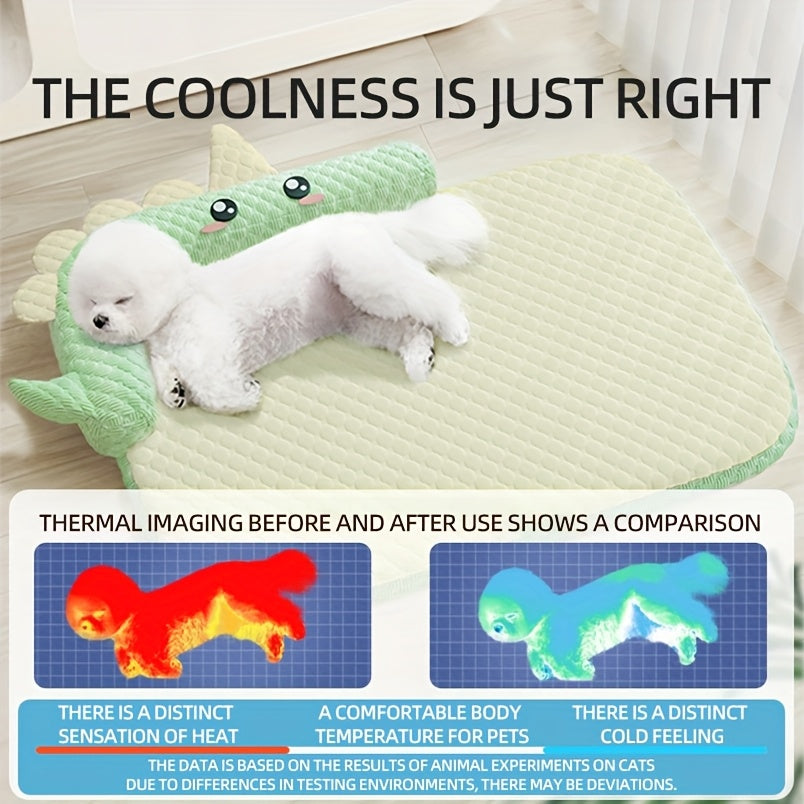 Dog Bed for Summer, Removable And Washable, Suitable for Small Breeds Like Bichon And Teddy, Featuring a Cool Mat.