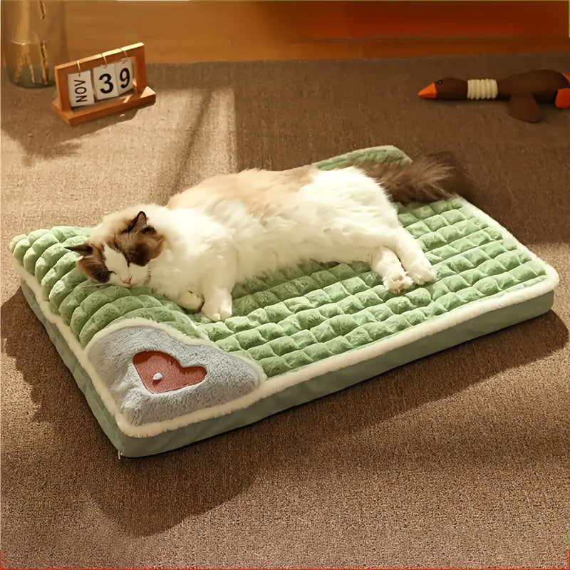 3XL Orthopedic Dog Bed for Medium Breeds - Soft Polyester Fiber with Heart-Shaped Pillow, Gray Quilted Design for Ultimate Comfort and Support, Dog Bed Comfort | Heartshaped Pillow Bed | Orthopedic Pet Support, Large Dog Bed