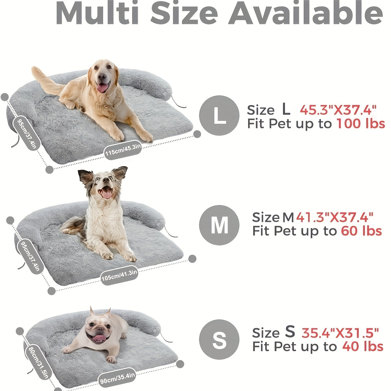 1pc pet sofa protective plush dog cushion sofa cat and dog sofa bed with soft neck cushion, dual-purpose pet bed dog sofa bed, dog sofa cushion universal for all seasons suitable for large, medium and small cats and dogs